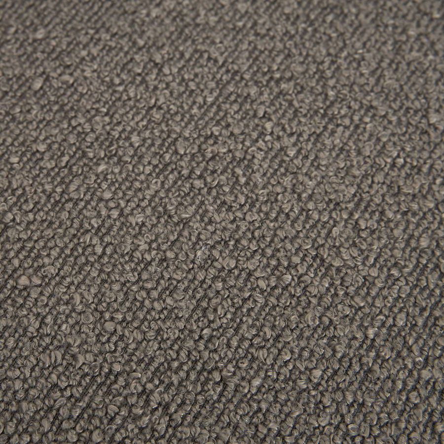 Butaca giratoria gris con puf Brida 86x80x102cm Clau&Chloe