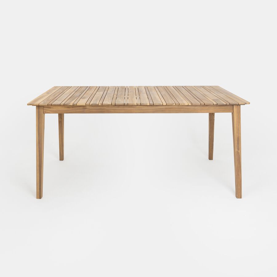 Mesa de jardín de madera de acacia Mykonos 160x90x75cm