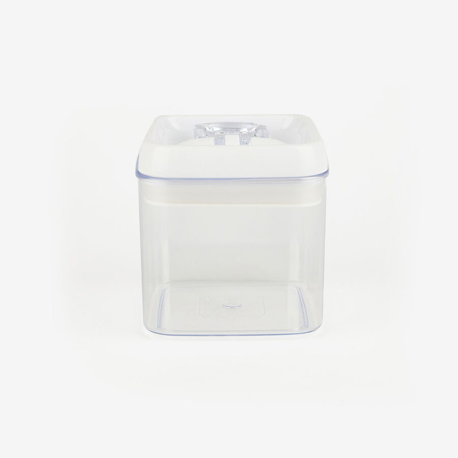 Contenedor herm&eacute;tico de poliestireno 1L 13x13x13cm