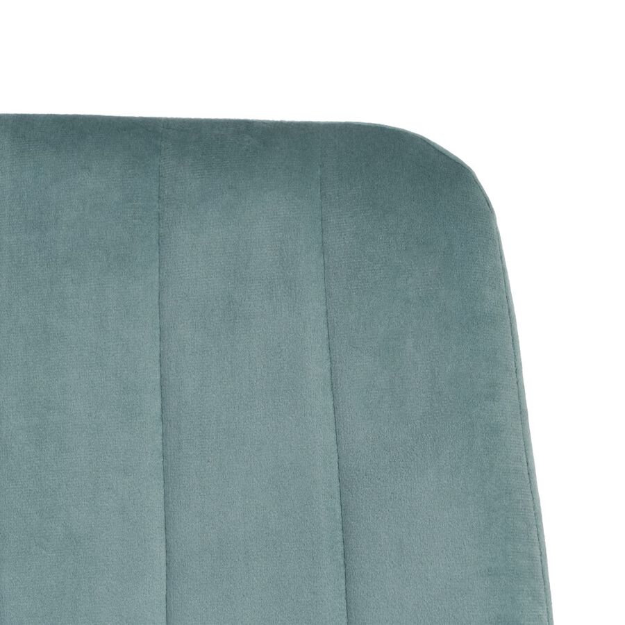 Set de 4 sillas de comedor velvet aguamarina Izabal 55x44x88cm