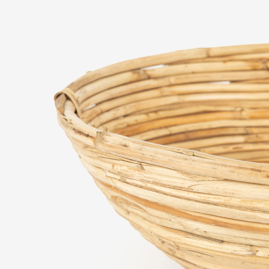 Frutero de rat&aacute;n natural Bosco &Oslash;30x12cm