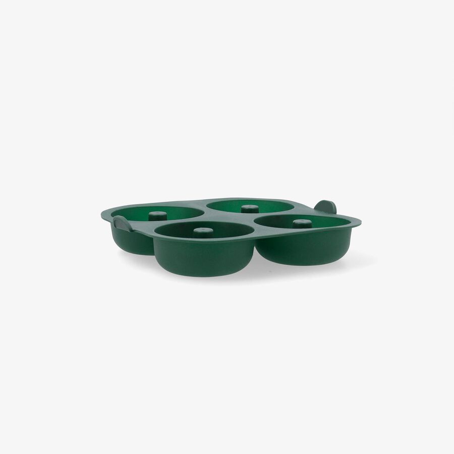 Molde de 4 donut de airfryer verde de silicona Terrae