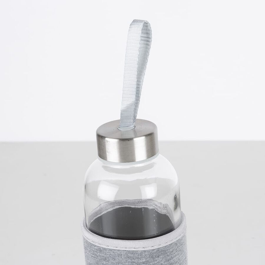 Botella con funda gris de cristal Temel 60cl