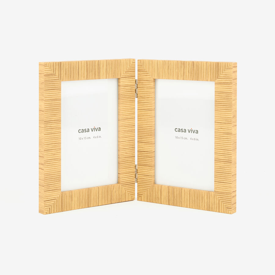 Marco de 2 fotos de cuerda Baloda 10x15cm