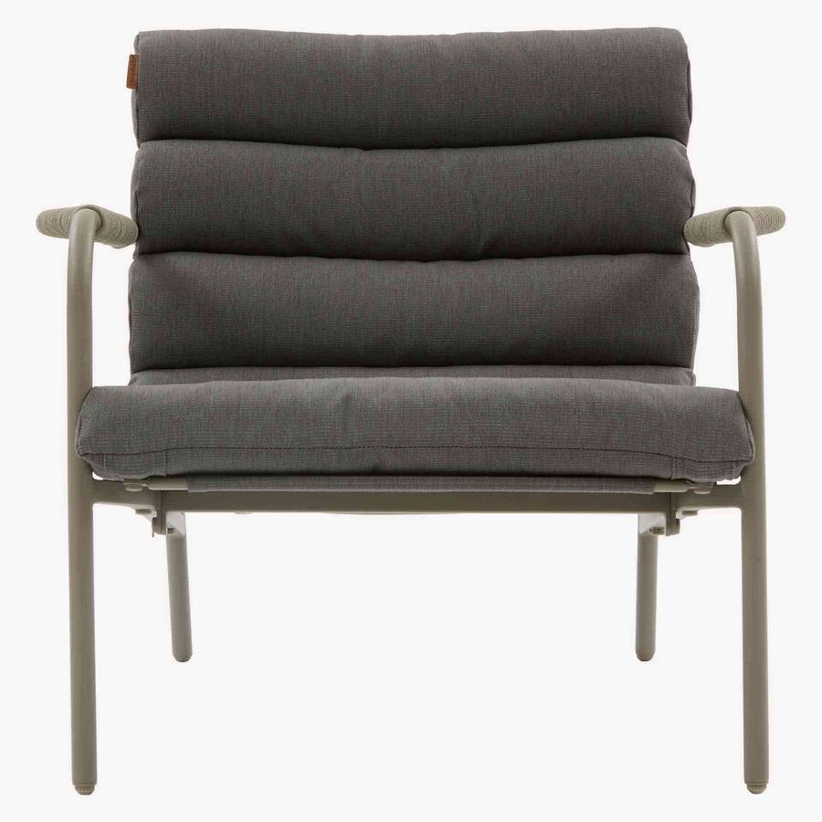 Conjunto de jard&iacute;n para 4 personas de acero cafe Solani