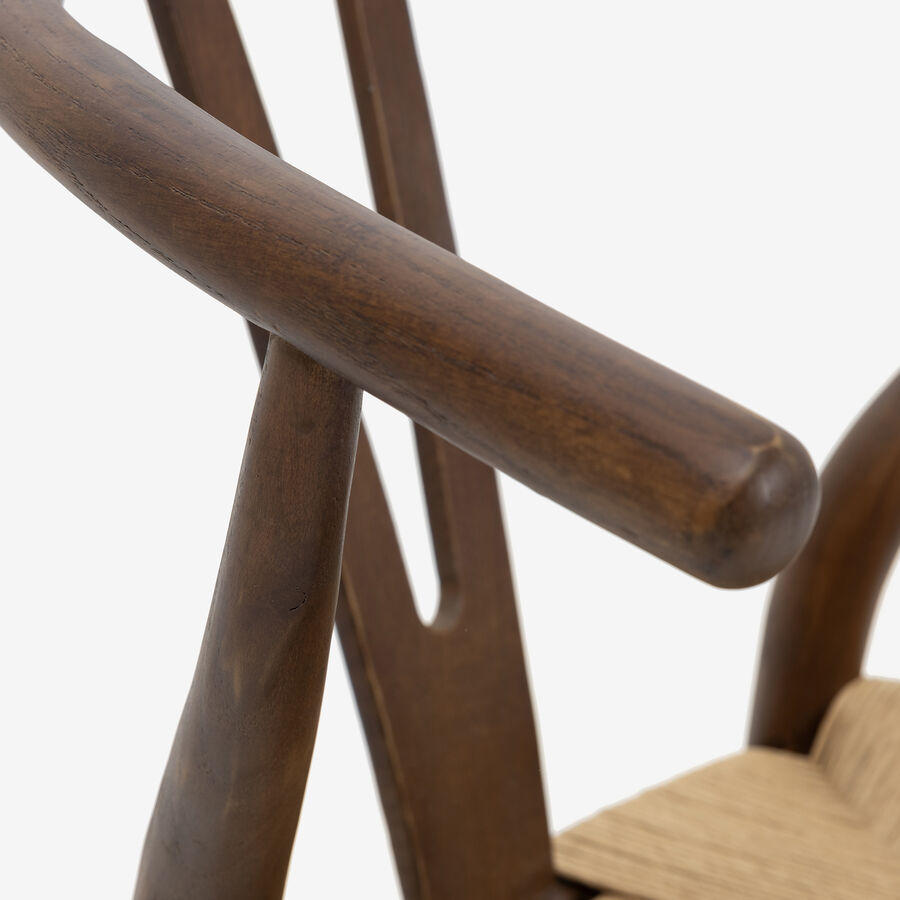 Silla de comedor de madera marron oscuro Irma 49x42x78cm Clau&Chloe