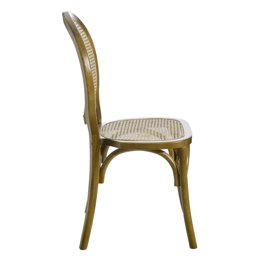 Silla de comedor de madera de olmo 45x42x94cm