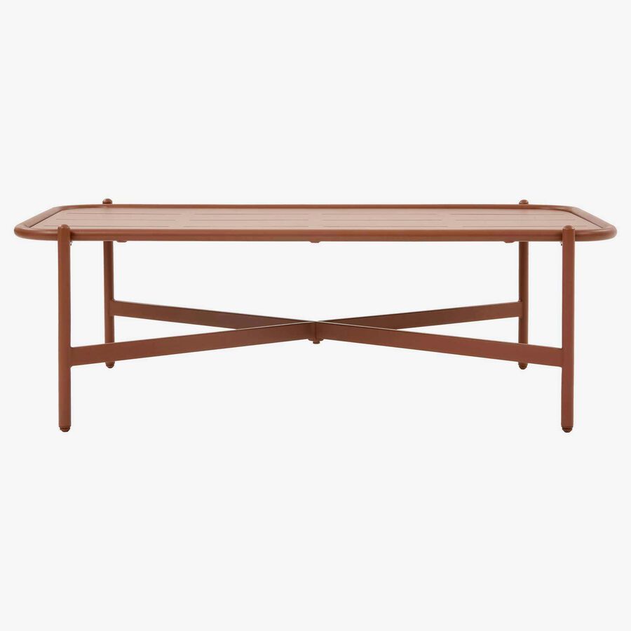 Conjunto de jard&iacute;n para 4 personas de acero caoba Solani