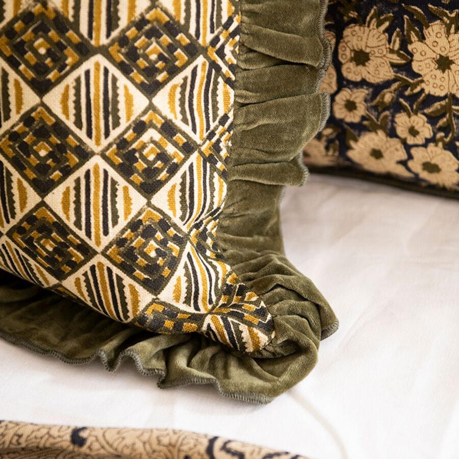 Funda de cojín de algodón inca Mia 50x50cm Clau&Chloe