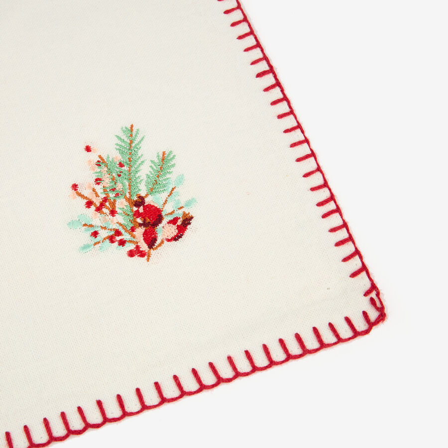 Set de 2 manteles individuales blancos Bayas