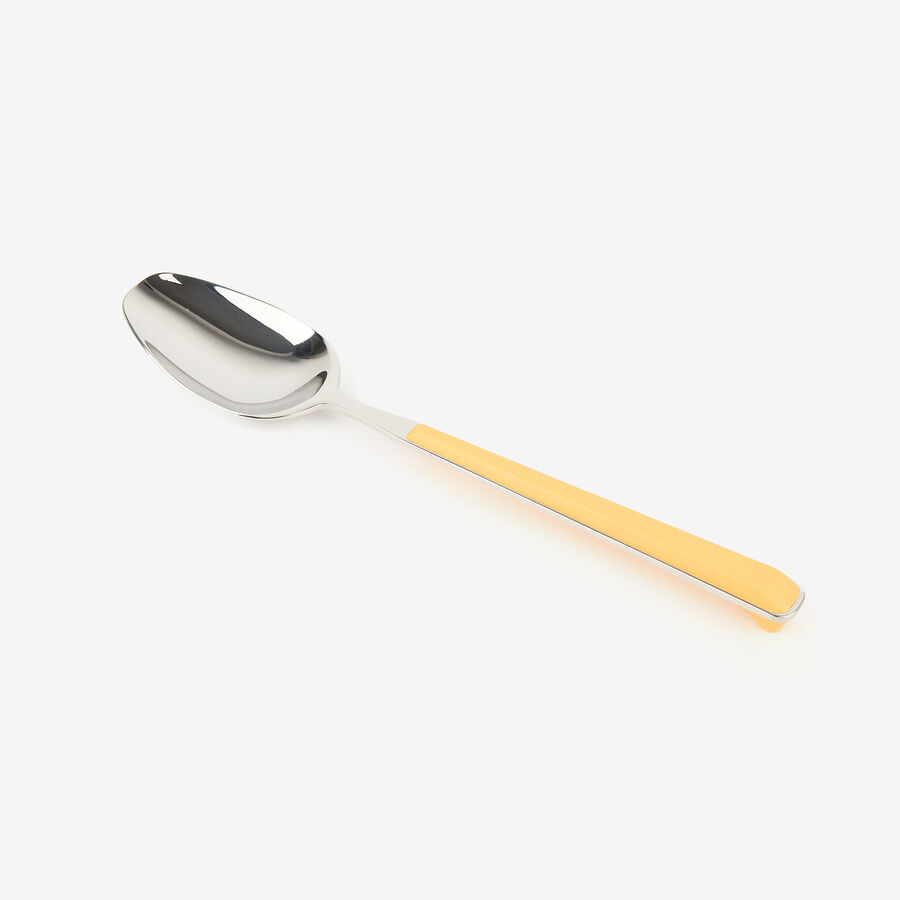 Cuchara de mesa de acero inoxidable amarilla Gelb