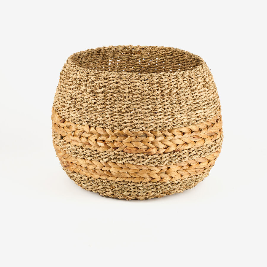 Cesta de fibras naturales Kenten &Oslash;36x27cm