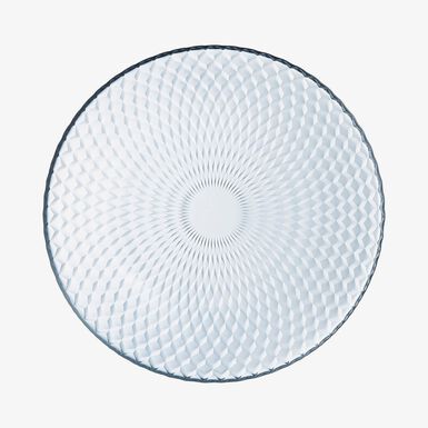 Plato de postre transparente de vidrio Destello &Oslash;19cm