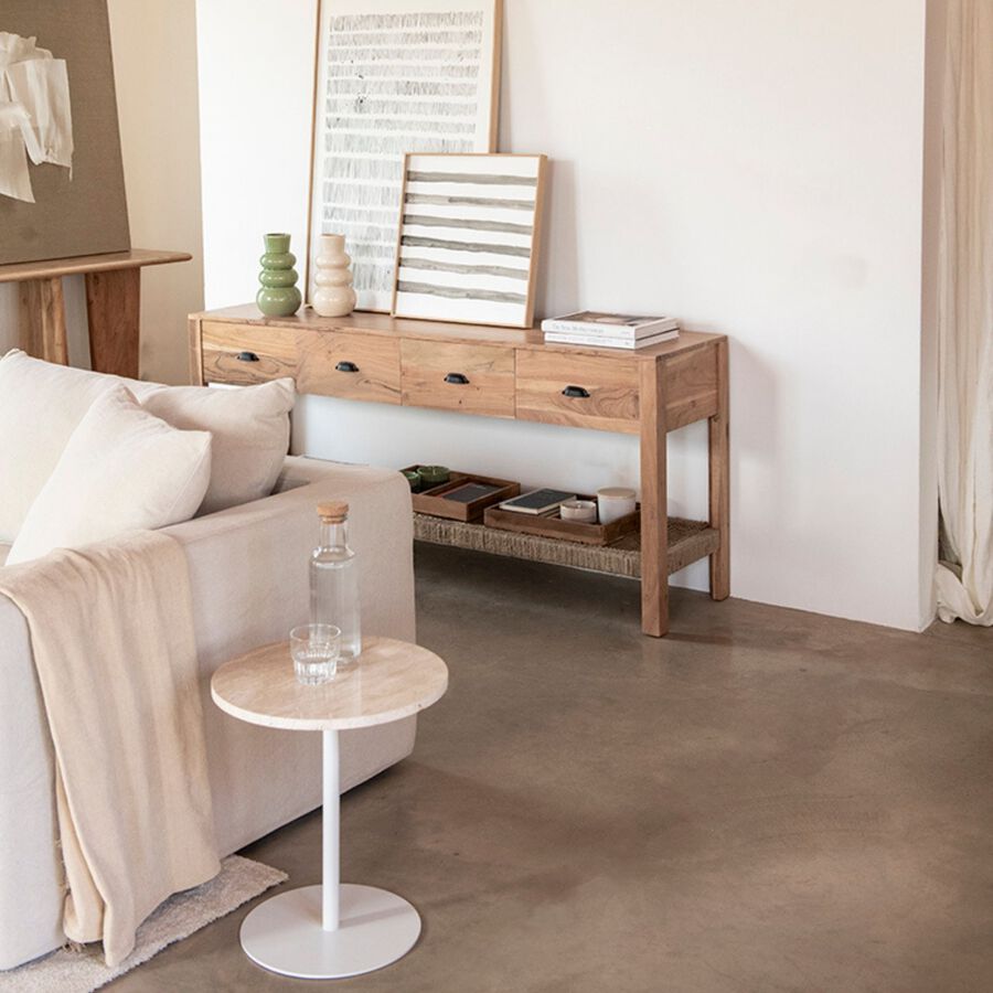 Consola de madera de acacia Bolt 170x40x75cm Clau&Chloe