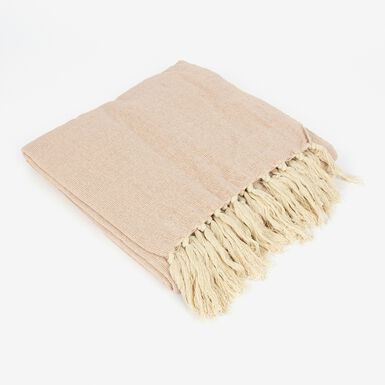 Plaid rosa de algodón Gotta 125x150cm