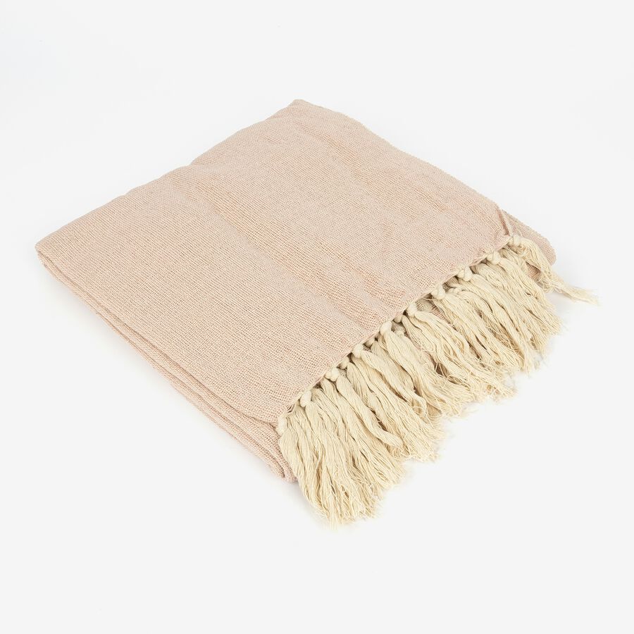 Plaid rosa de algodón Gotta 125x150cm