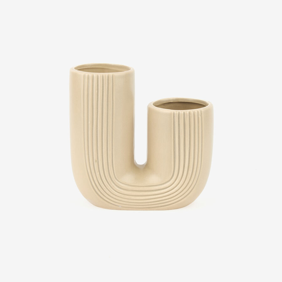 Jarrón cerámica blanca Daira 16cm