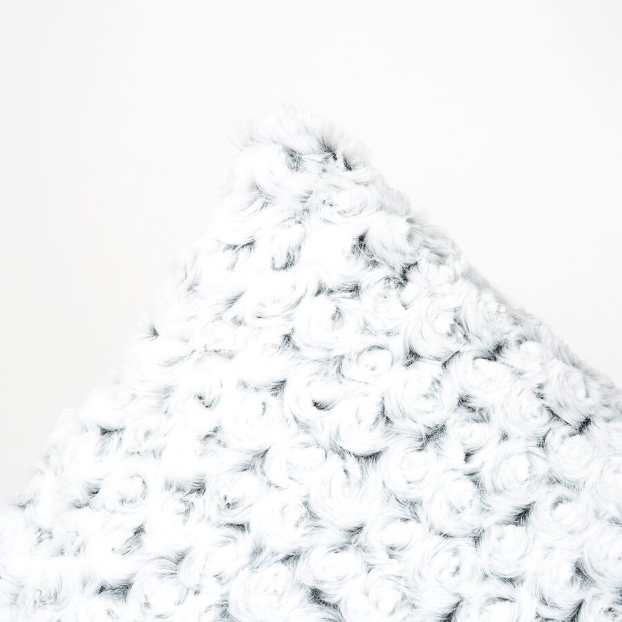 Cojin gris dise&ntilde;o rosa 45x45cm