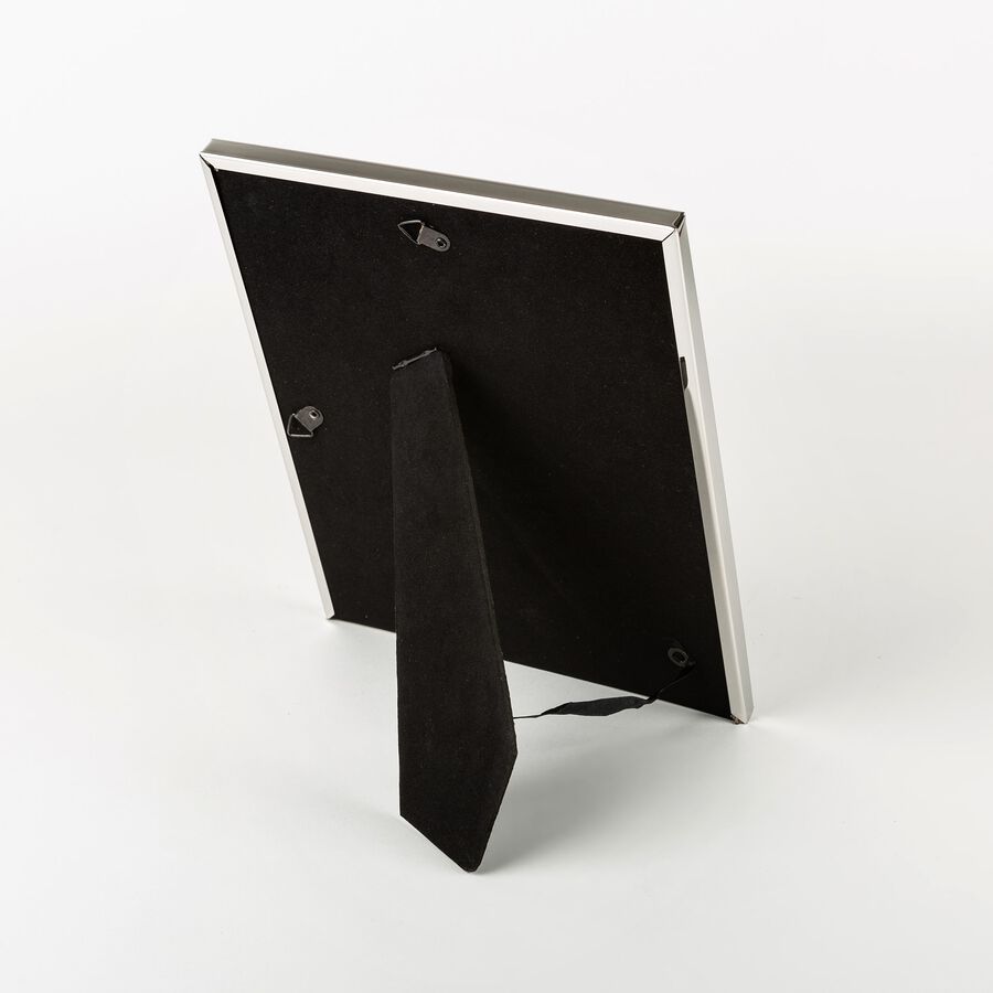 Marco de fotos de metal plateado Kilim 15x20cm