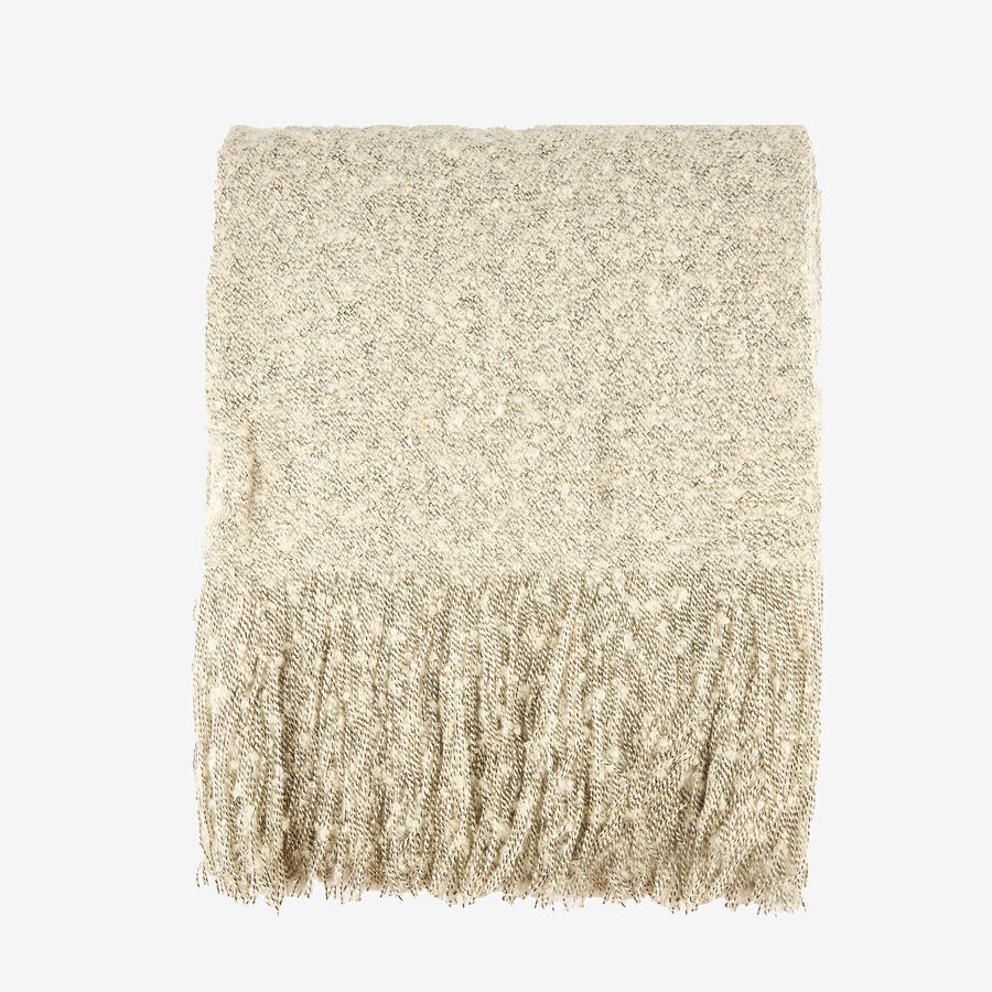 Manta de poliéster gris 130x150cm