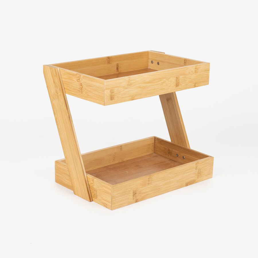 Organizador de bamb&uacute; con 2 niveles