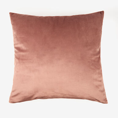 Funda de coj&iacute;n velvet rosa 45x45cm