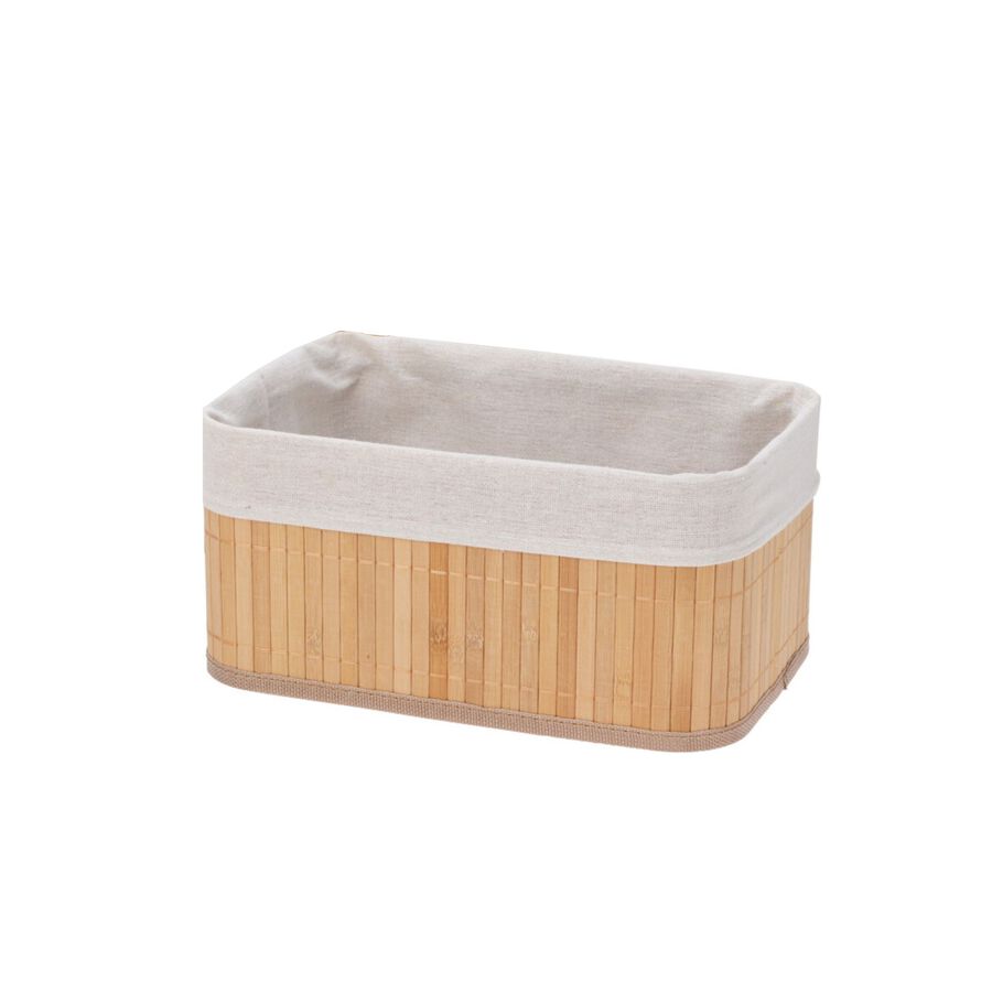 Cesta forrada de bamb&uacute; Mati 24x14x12cm