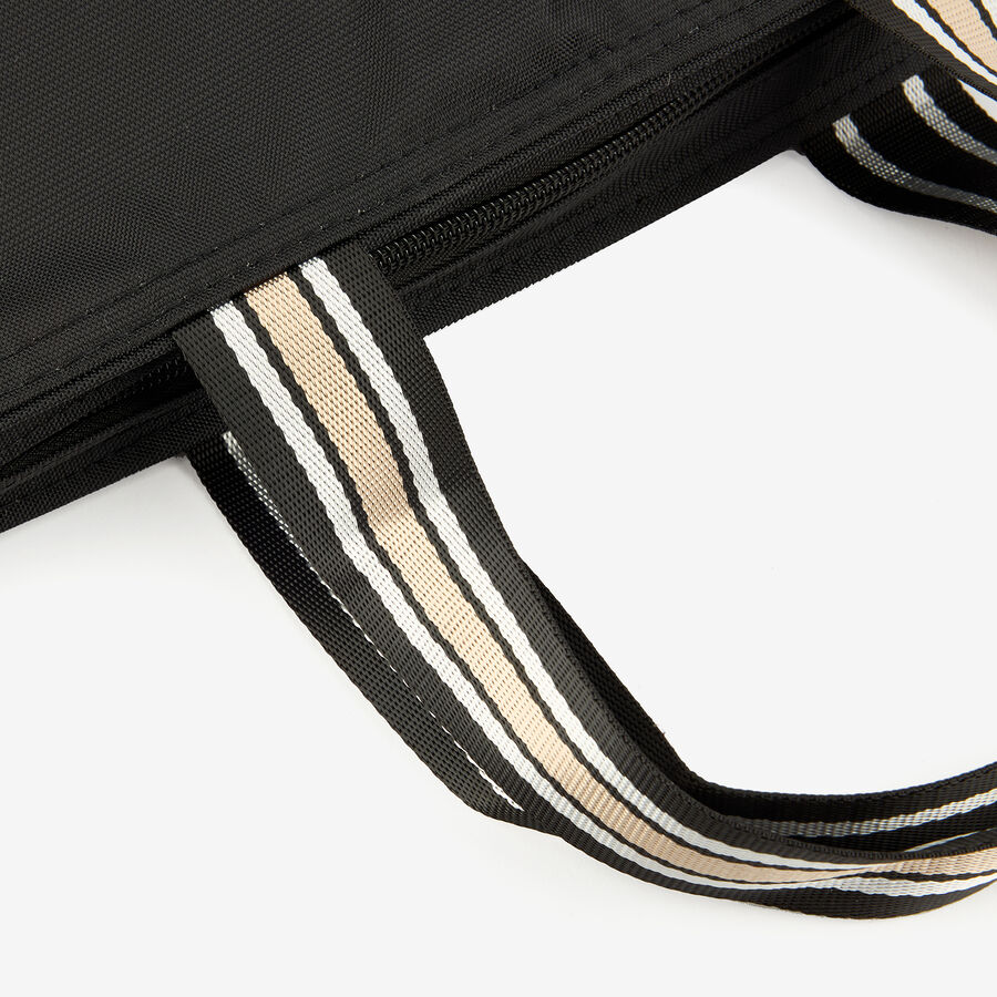 Bolsa lunchbag con asas negra 33x14x23cm 3,7L