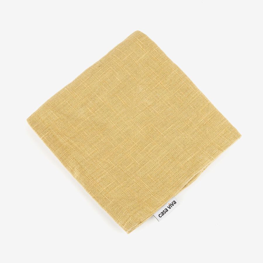 Funda de cojín de algodón amarilla Frida 45x45cm