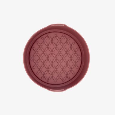 Cesta redonda de airfryer marr&oacute;n de silicona Terrae 18cm 