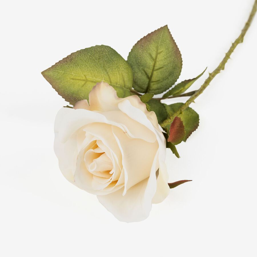 Rosa blanca artificial 50cm