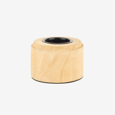 Portavelas de madera Ø9x15cm