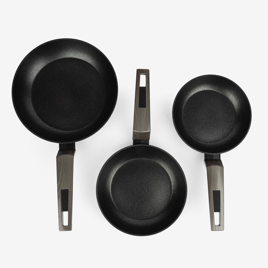 Conjunto de 3 sartenes de aluminio Ice Ø18/20/24cm