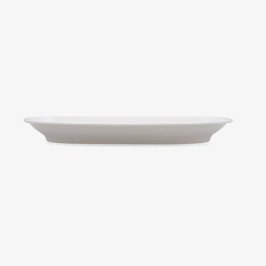 Fuente oval blanca de porcelana Regent 32x20cm