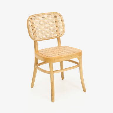 Silla de madera de olmo clara Cibran 45x41x83cm Clau&Chloe