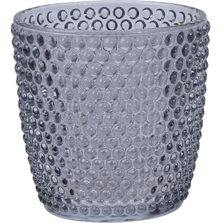 Portavelas con vaso Ø9cm en varios colores