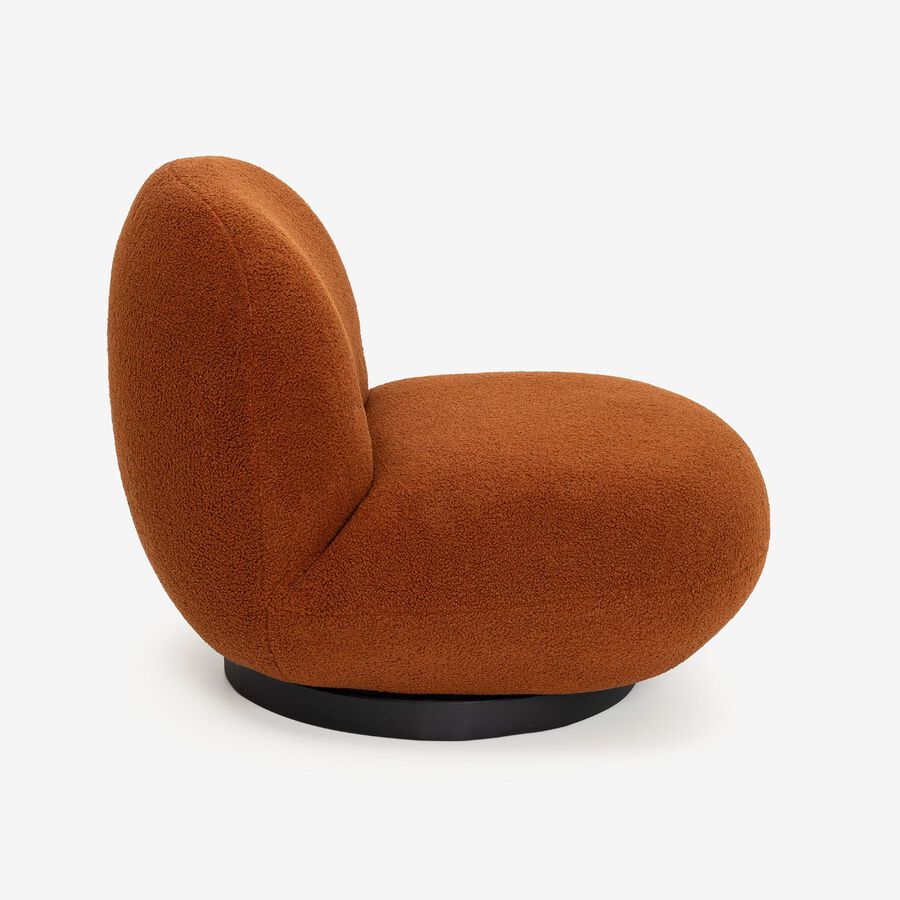 Butaca de borreguito giratoria cobre Pacha 81x95x71 Clau&Chloe