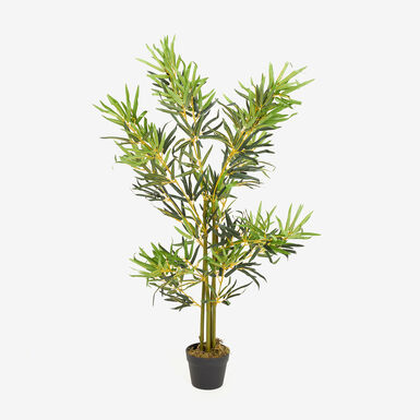 Planta artificial con maceta Bamb&uacute; 120cm