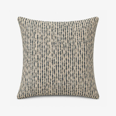 Funda de coj&iacute;n reversible azul de algod&oacute;n y poli&eacute;ster Sira 45x45cm