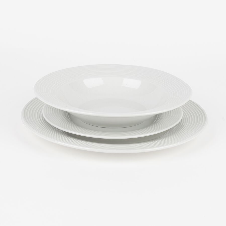 Vajilla de 18 piezas de porcelana Circle