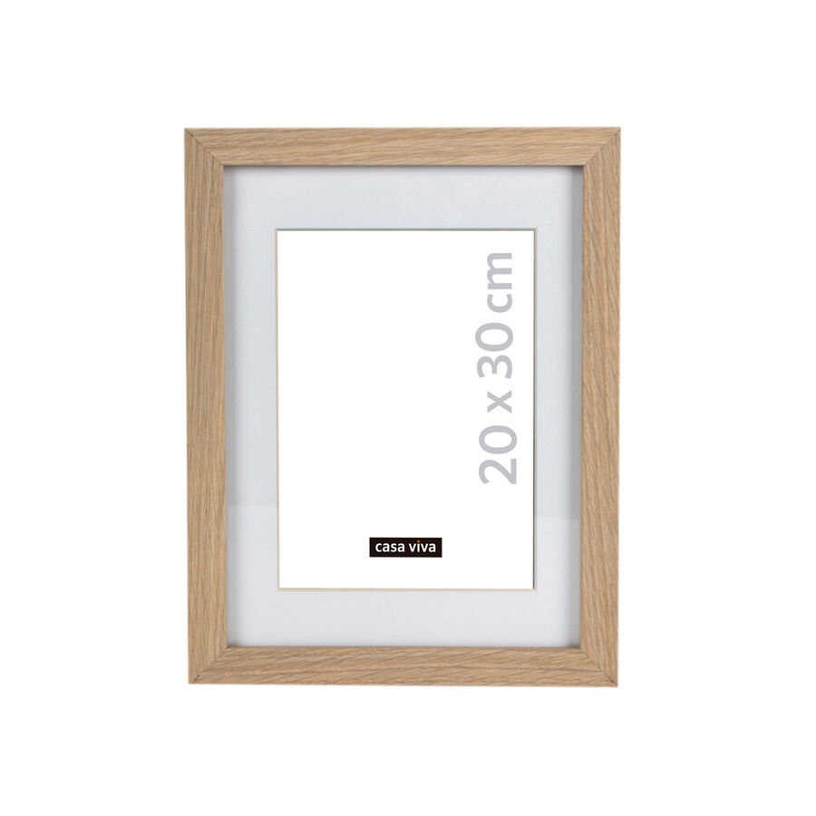 Marco de fotos de madera natural 20x30cm