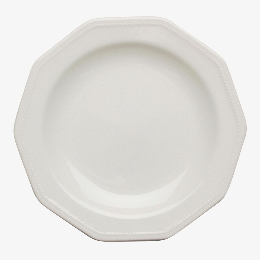 Plato de postre blanco de cer&aacute;mica White windsor &Oslash;20,5cm