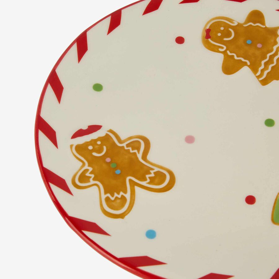 Plato de cerámica con galleta de jengibre Ø20cm