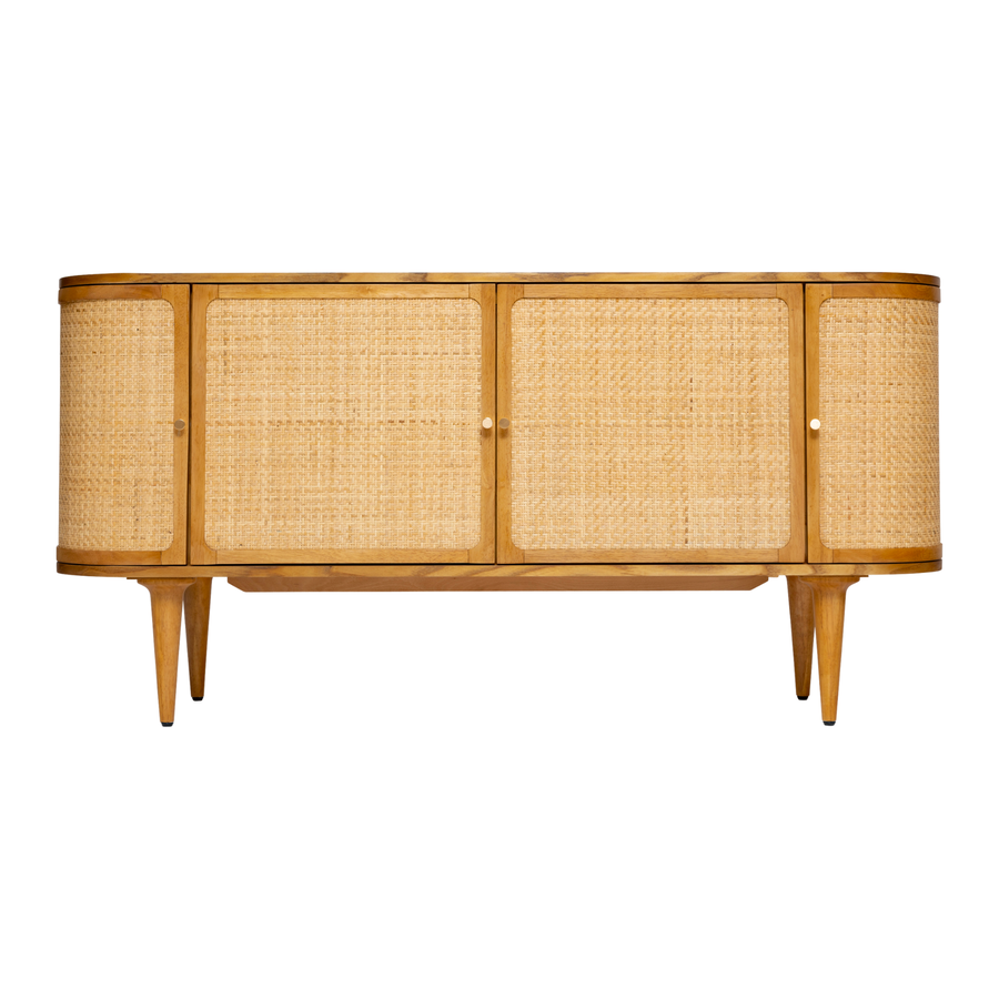 Aparador de ratán Baltimore 150x45x75cm