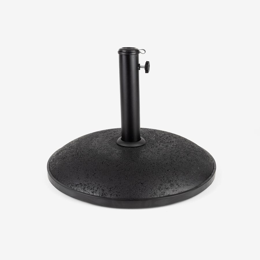 Pie para parasol negro de hormig&oacute;n 25kg &Oslash;50cm