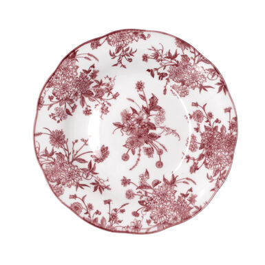 Plato hondo burdeos de porcelana Charlotte &Oslash;22cm