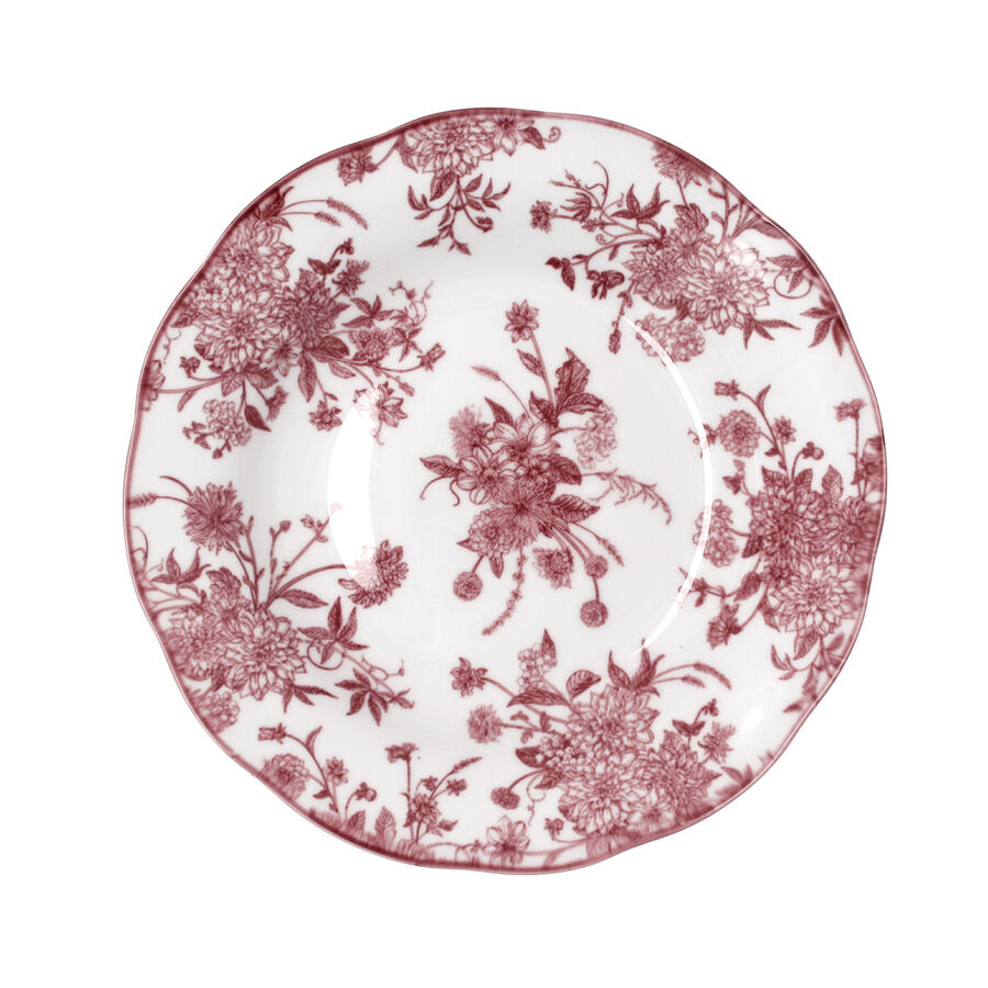 Plato hondo burdeos de porcelana Charlotte &Oslash;22cm