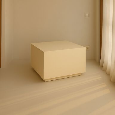 Mesa de centro de microcemento Kurli 80x80x40 Clau&Chloe