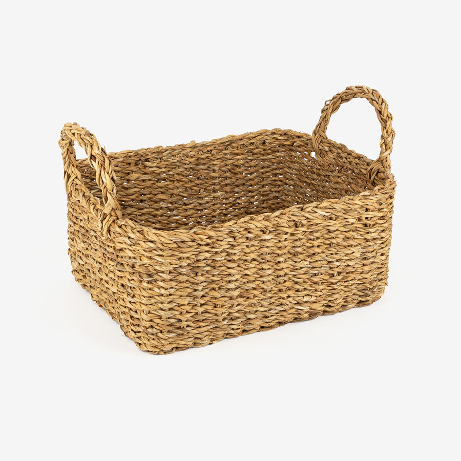 Cesta de fibra natural Riet 36x27x15cm
