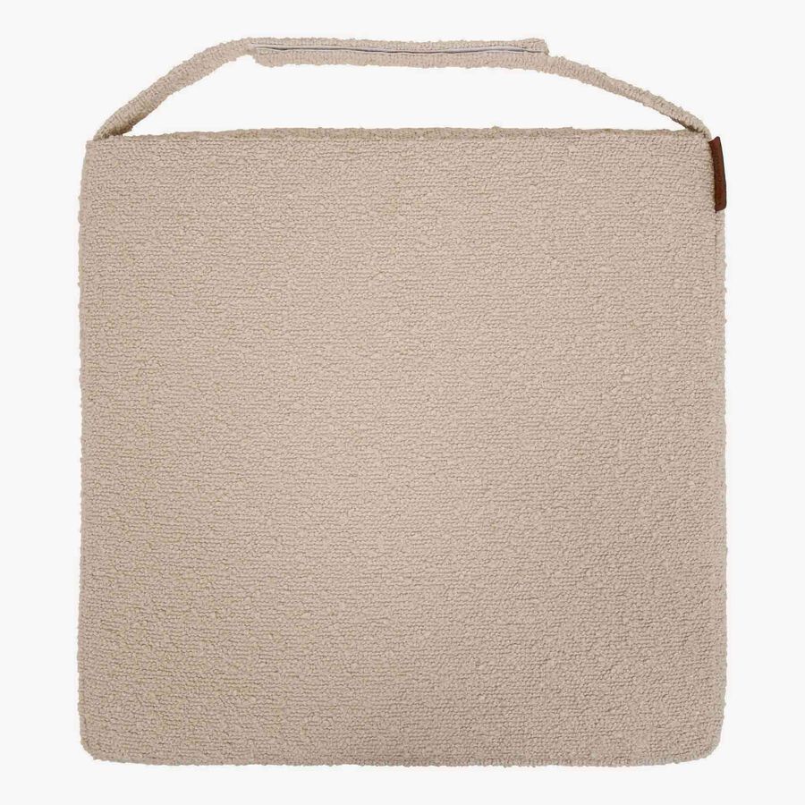 Cojin para silla de jard&iacute;n con velcro beige Soreya 40x40cm